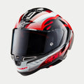 Casco Alpinestars Supertech R10 Team Black/Carbon Red/White Glossy