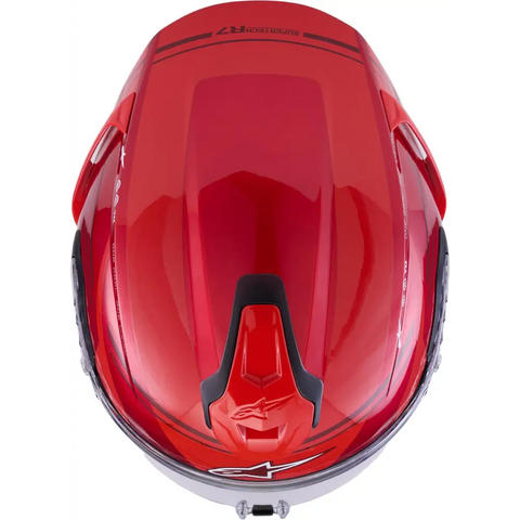 Casco Alpinestars Supertech R7 A-Core Red/White Glossy