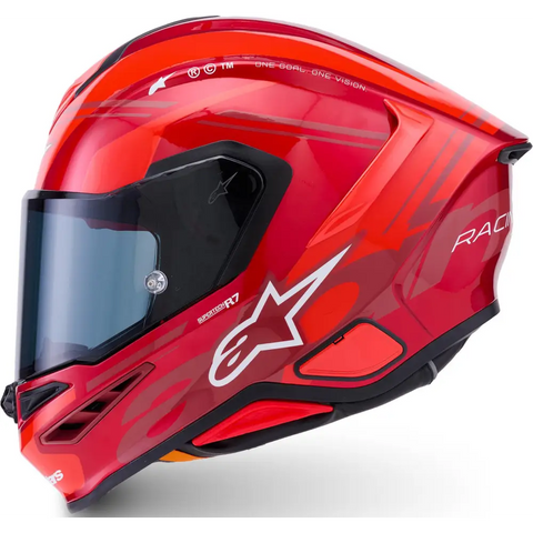 Casco Alpinestars Supertech R7 A-Core Red/White Glossy