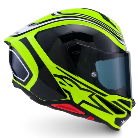 Casco Alpinestars Supertech R7 Zeal Yellow Fluo/Black/White Glossy