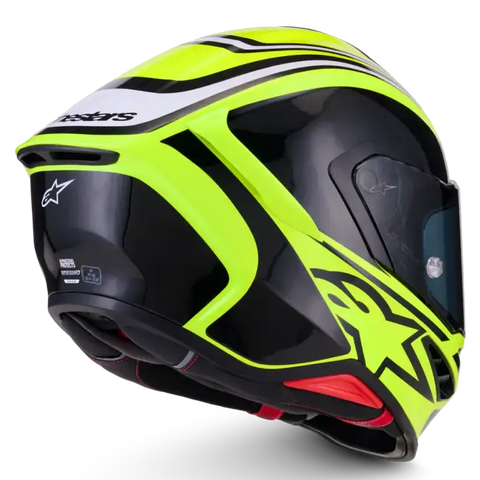Casco Alpinestars Supertech R7 Zeal Yellow Fluo/Black/White Glossy