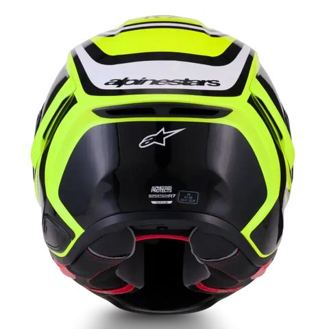 Casco Alpinestars Supertech R7 Zeal Yellow Fluo/Black/White Glossy