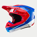 Casco Alpinestars Supertech S-M10 Aeon Bright Red/Blue Glossy