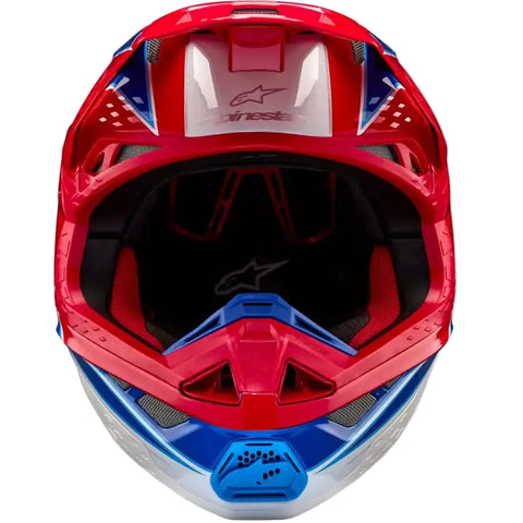 Casco Alpinestars Supertech S-M10 Aeon Bright Red/Blue Glossy