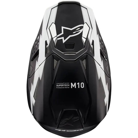Casco Alpinestars Supertech S-M10 Ampress Black/White Matte