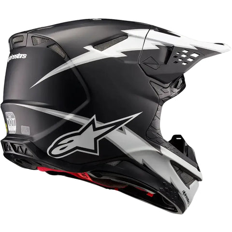 Casco Alpinestars Supertech S-M10 Ampress Black/White Matte