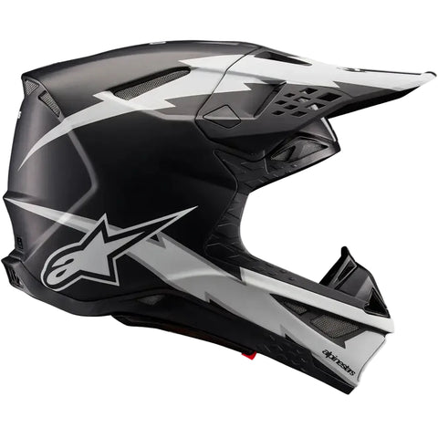 Casco Alpinestars Supertech S-M10 Ampress Black/White Matte