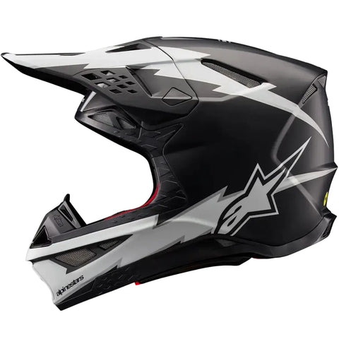 Casco Alpinestars Supertech S-M10 Ampress Black/White Matte