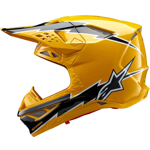 Casco Alpinestars Supertech S-M10 Ampress Black/Yellow Glossy