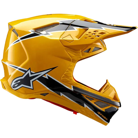 Casco Alpinestars Supertech S-M10 Ampress Black/Yellow Glossy