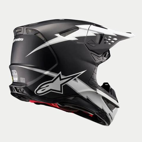 Casco Alpinestars Supertech S-M10 Ampress Black/White Matte