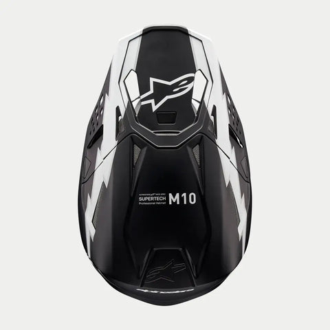 Casco Alpinestars Supertech S-M10 Ampress Black/White Matte