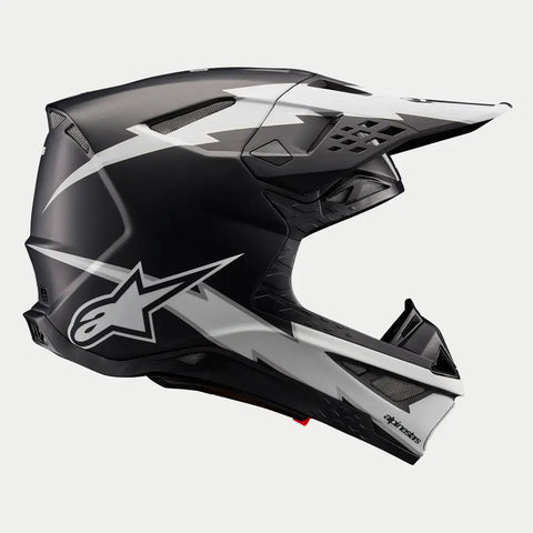 Casco Alpinestars Supertech S-M10 Ampress Black/White Matte