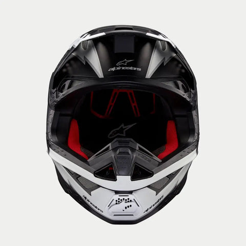Casco Alpinestars Supertech S-M10 Ampress Black/White Matte