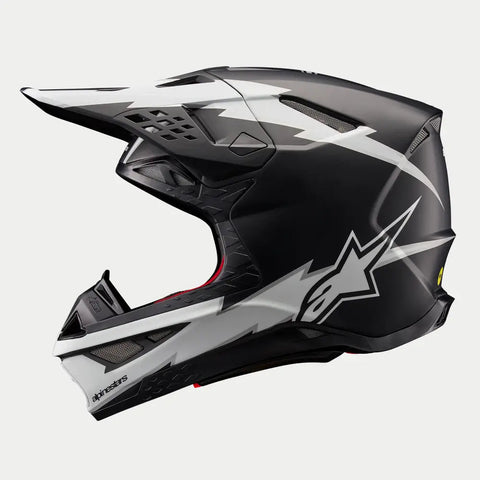 Casco Alpinestars Supertech S-M10 Ampress Black/White Matte