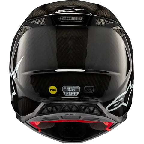 Casco Alpinestars Supertech S-M10 Black Glossy Carbon