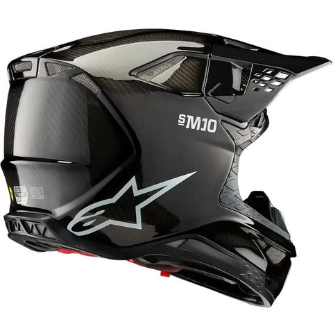 Casco Alpinestars Supertech S-M10 Black Glossy Carbon