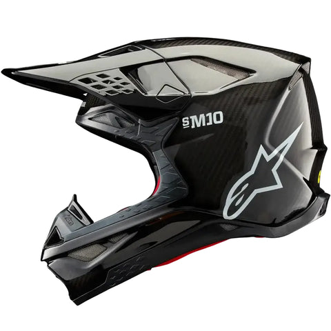 Casco Alpinestars Supertech S-M10 Black Glossy Carbon