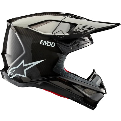 Casco Alpinestars Supertech S-M10 Black Glossy Carbon