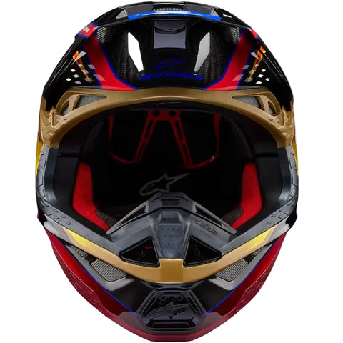 Casco Alpinestars Supertech S-M10 Era Gold/Yellow/Rio Red Glossy