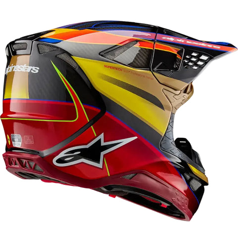 Casco Alpinestars Supertech S-M10 Era Gold/Yellow/Rio Red Glossy