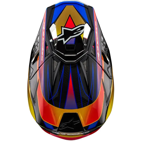 Casco Alpinestars Supertech S-M10 Era Gold/Yellow/Rio Red Glossy