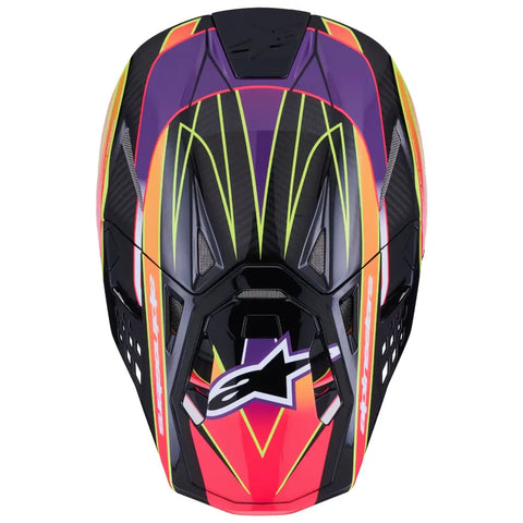 Casco Alpinestars Supertech S-M10 Era, Pink/Violet/Yellow Fluo Glossy