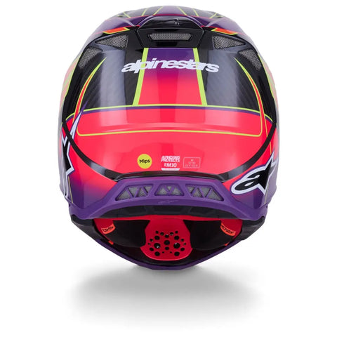 Casco Alpinestars Supertech S-M10 Era, Pink/Violet/Yellow Fluo Glossy