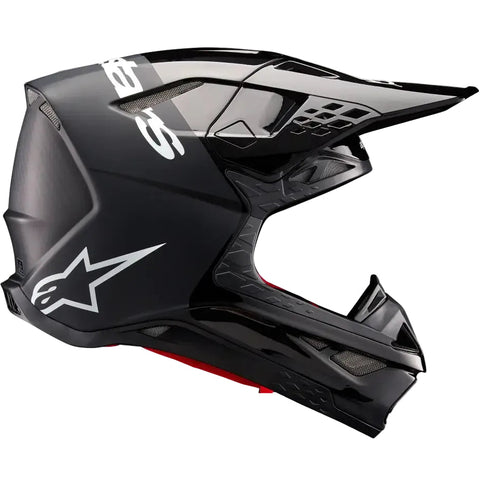 Casco Alpinestars Supertech S-M10 Flood Black/Dark Gray Matte/Glossy