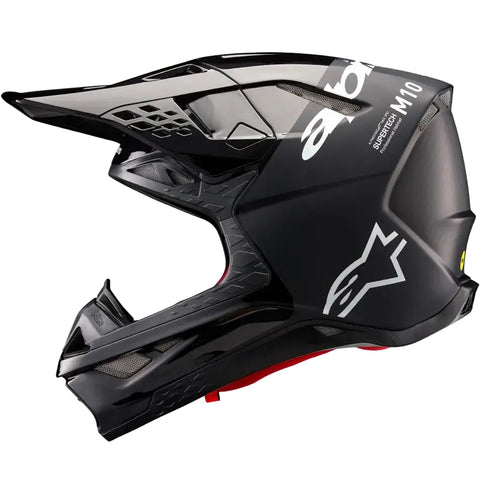 Casco Alpinestars Supertech S-M10 Flood Black/Dark Gray Matte/Glossy