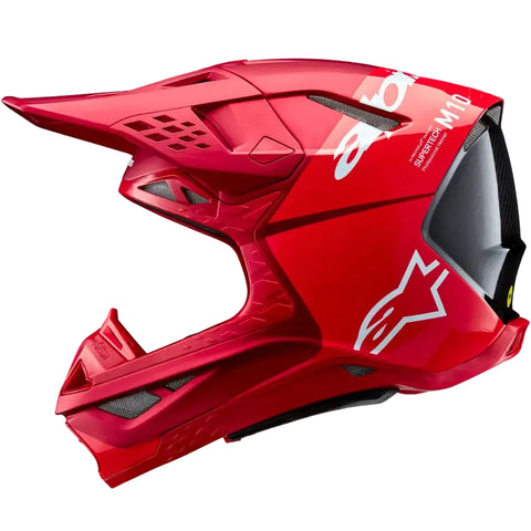 Casco Alpinestars Supertech S-M10 Flood Red Fluo/Red Matte/Glossy
