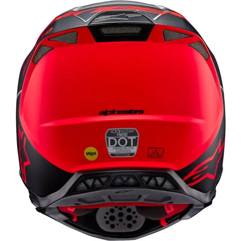 Casco Alpinestars Supertech S-M10 Flood, Silver/Black/Orange Fluo Matte & Glossy