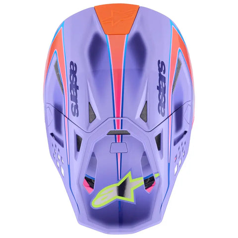 Casco Alpinestars Supertech S-M10 Jett Lawrence R01, Purple/Pink Fluo/Yellow Fluo Glossy