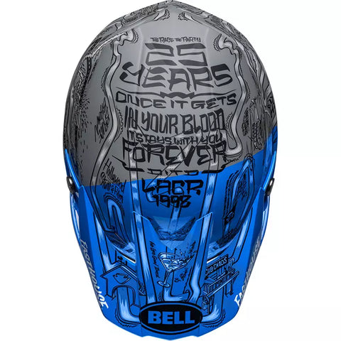 Casco Bell Moto-10 Spherical Fasthouse Ditd 23 Matt Grey/Blue