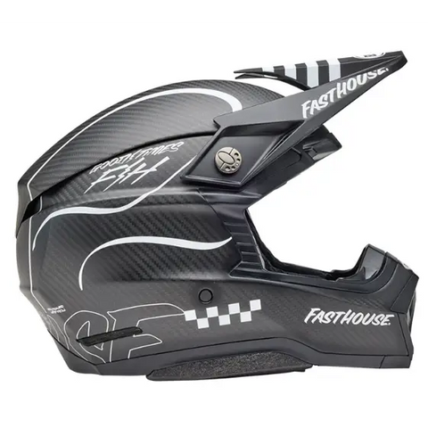 Casco Bell Moto-10 Spherical Fasthouse Raven Matte Black/White