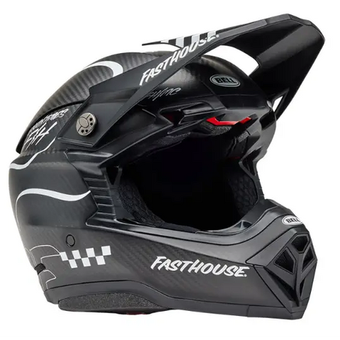 Casco Bell Moto-10 Spherical Fasthouse Raven Matte Black/White