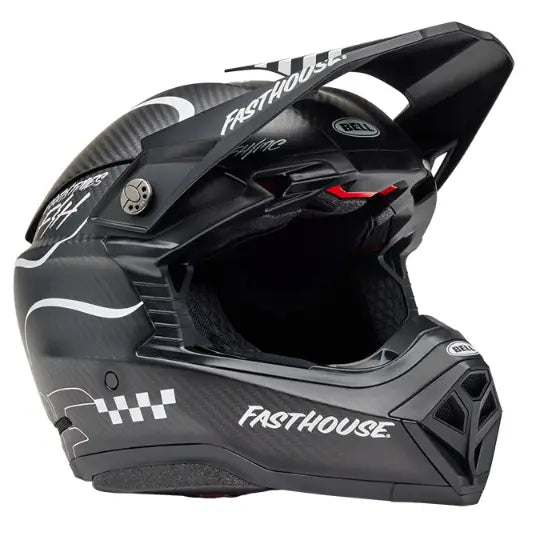 Casco Bell Moto-10 Spherical Fasthouse Raven Matte Black/White