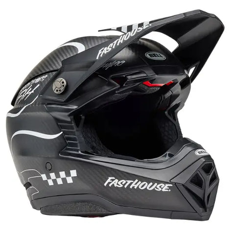 Casco Bell Moto-10 Spherical Fasthouse Raven Matte Black/White