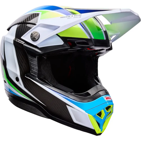 Casco Bell Moto-10 Spherical Grid White/Blue