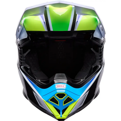 Casco Bell Moto-10 Spherical Grid White/Blue
