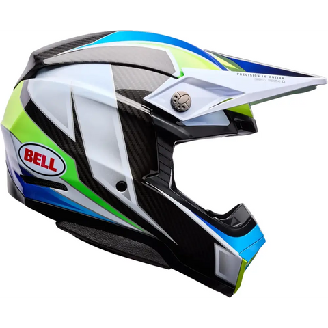 Casco Bell Moto-10 Spherical Grid White/Blue