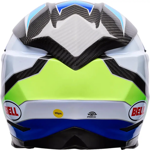 Casco Bell Moto-10 Spherical Grid White/Blue