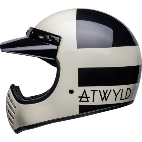 Casco Bell Moto-3 Atwyld Orbit Gloss White/Black ECE 22.06