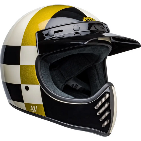 Casco Bell Moto-3 Atwyld Orbit Gloss White/Black ECE 22.06