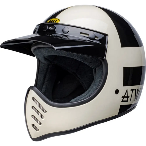 Casco Bell Moto-3 Atwyld Orbit Gloss White/Black ECE 22.06