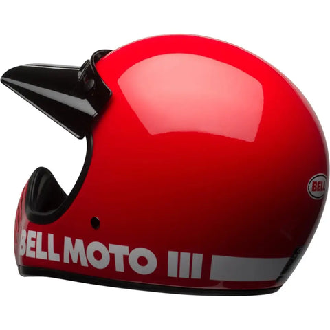 Casco Bell Moto-3 Classic Gloss Red ECE 22.06