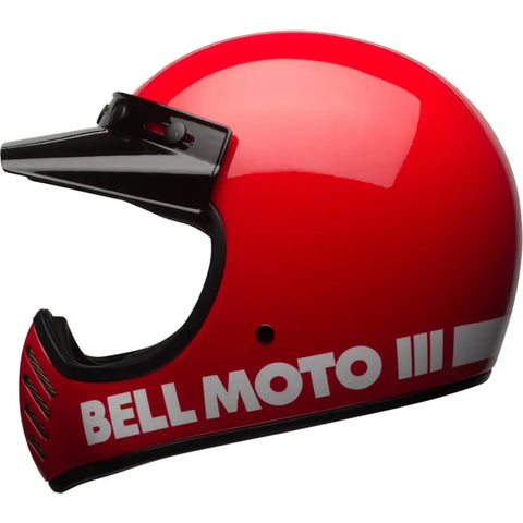 Casco Bell Moto-3 Classic Gloss Red ECE 22.06
