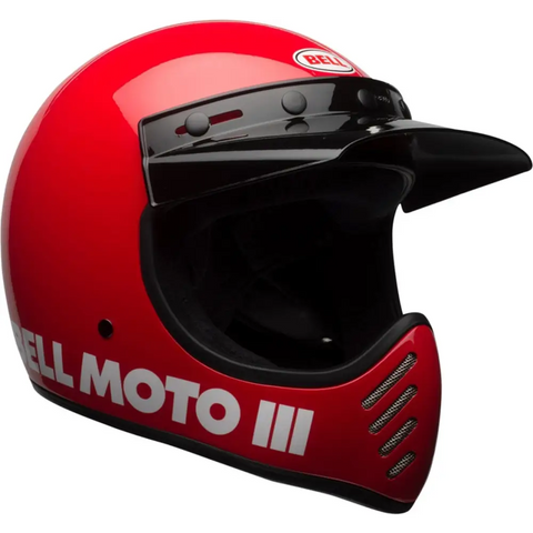 Casco Bell Moto-3 Classic Gloss Red ECE 22.06