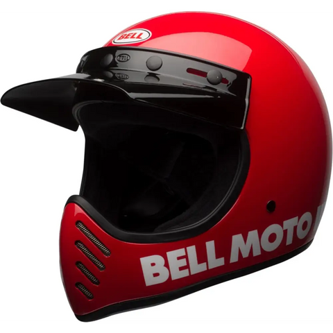 Casco Bell Moto-3 Classic Gloss Red ECE 22.06