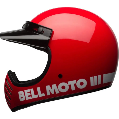 Casco Bell Moto-3 Classic Gloss Red ECE 22.06